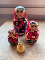 Matroesjka set van 4 levendige kleuren, Ophalen of Verzenden, Gebruikt