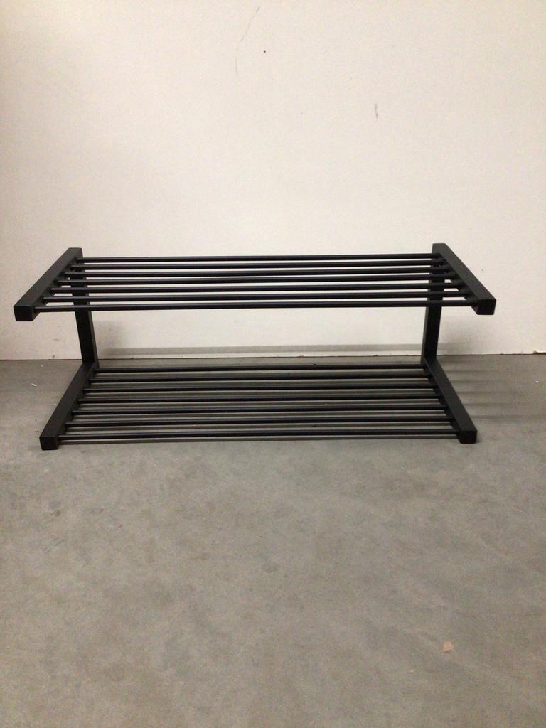 Schoenenrek zwart metaal, Ophalen, Zo goed als nieuw