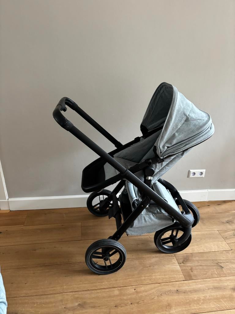 Dubatti Two in One Kinderwagen Green Melange + Accessoires, Overige merken, Ophalen of Verzenden, Zo goed als nieuw, Combiwagen
