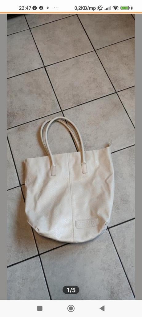 Zebra shopper zacht leer, Ophalen of Verzenden, Zo goed als nieuw, Shopper