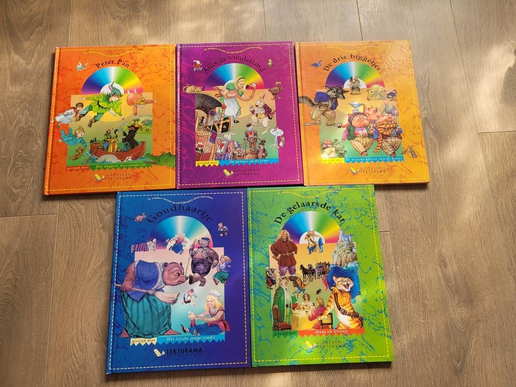 Lekturama Sprookjesboeken (5 stuks) - Zonder CD's, Ophalen of Verzenden, Gelezen, Diverse
