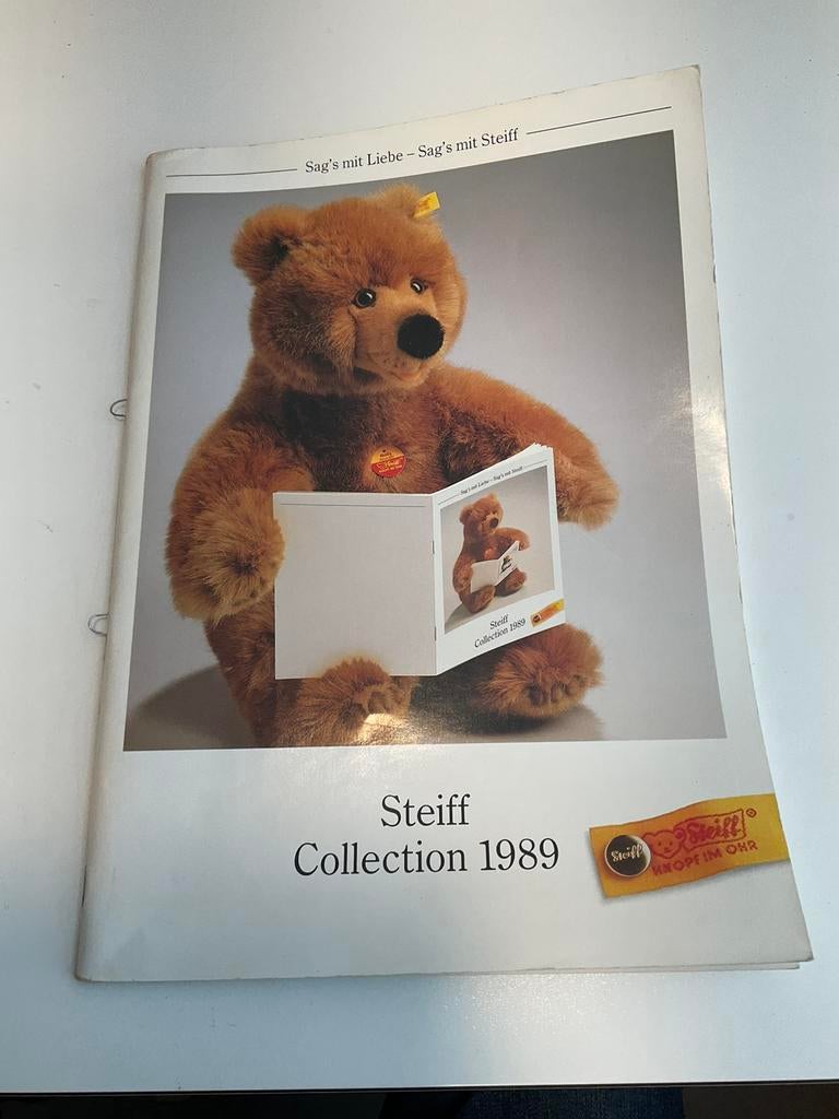 Steiff Collection 1989, boekje met 91 bladzijden A4 formaat, Ophalen of Verzenden, Gebruikt, Overige typen, Steiff