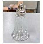 Franse Shabby vintage suiker / zout strooier silver plated, Ophalen of Verzenden
