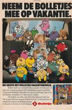 Retro reclame 1987 Bolletje vakantieboekje meisje auto, Verzamelen, Retro, Verzenden, Overige typen