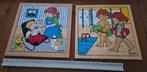 Houten Jaklien puzzels- 2x- Vintage '70- Verzend ook, Ophalen, Gebruikt, Overige typen