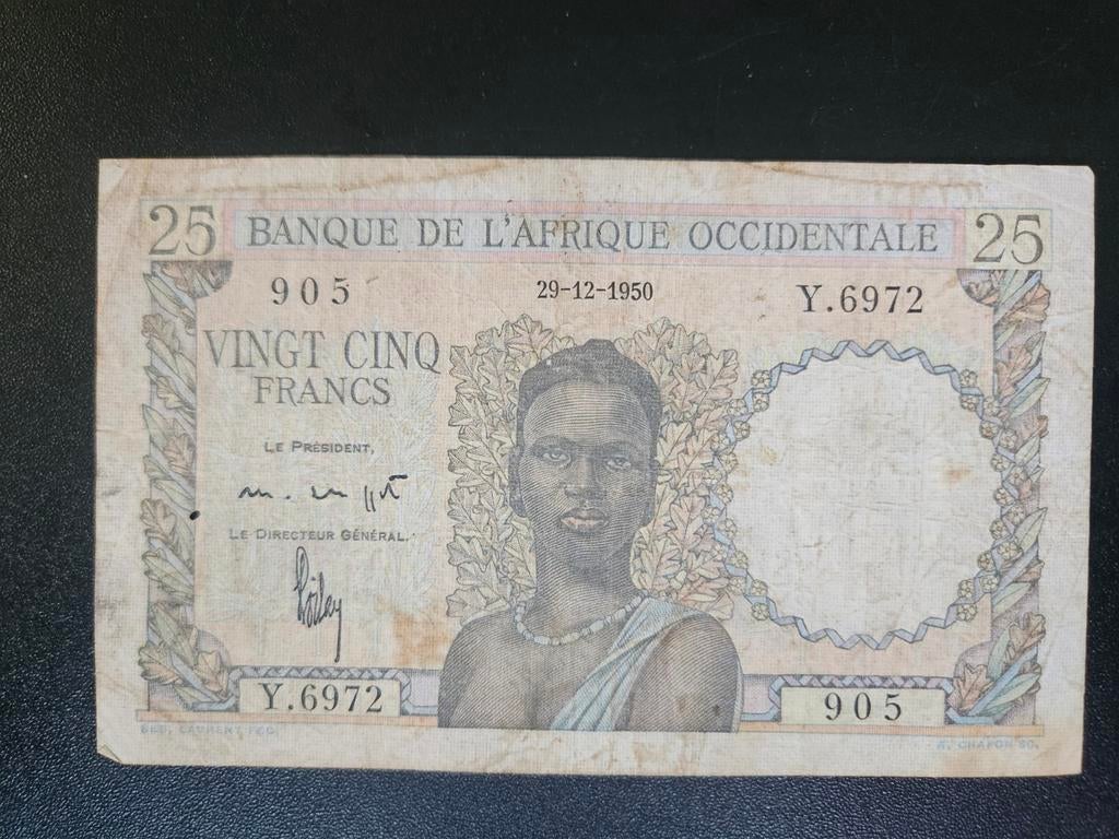 Frans West Afrika pick 38 29-12-1950, Postzegels en Munten, Bankbiljetten | Afrika, Ophalen of Verzenden, Overige landen, Los biljet