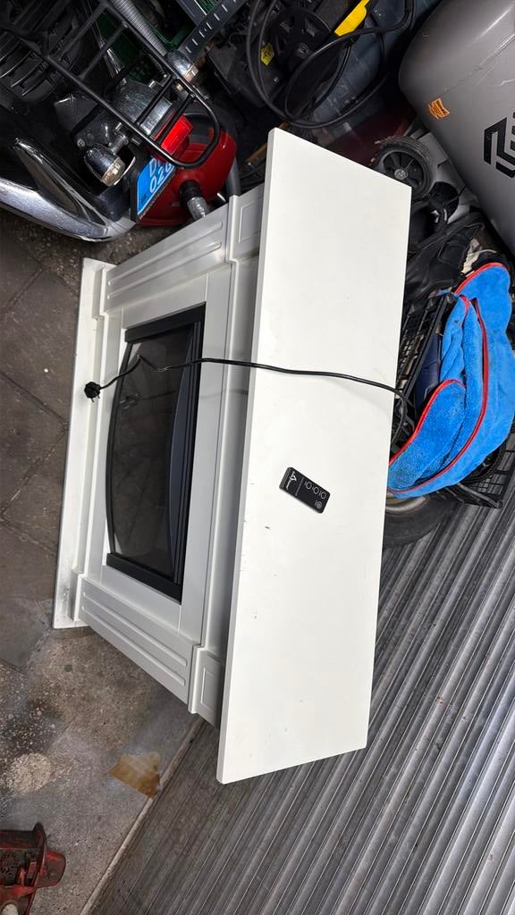 Heater Frankfurt Living Flame Inzethaard, Ophalen, Gebruikt, Inzethaard, Elektrische haard