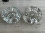 2 Peill & Putzler Ice Cube kandelaars Space Age, Ophalen of Verzenden, Zo goed als nieuw, Overige materialen, Minder dan 25 cm