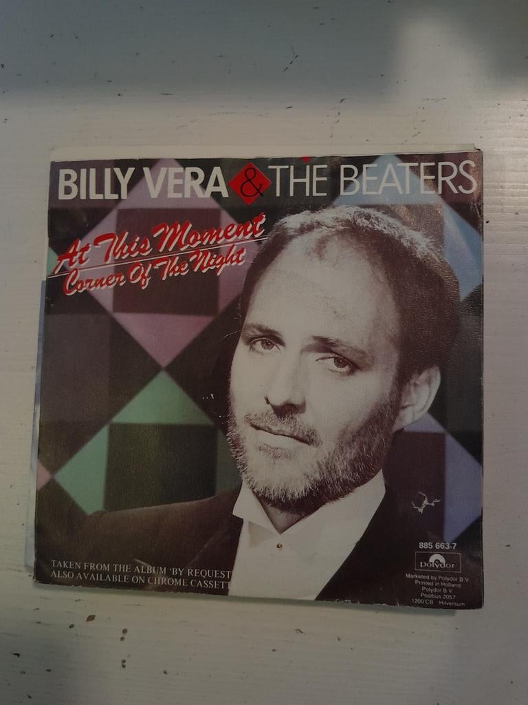 Billy vera 7 inch at this monent, Ophalen of Verzenden, Zo goed als nieuw, Pop