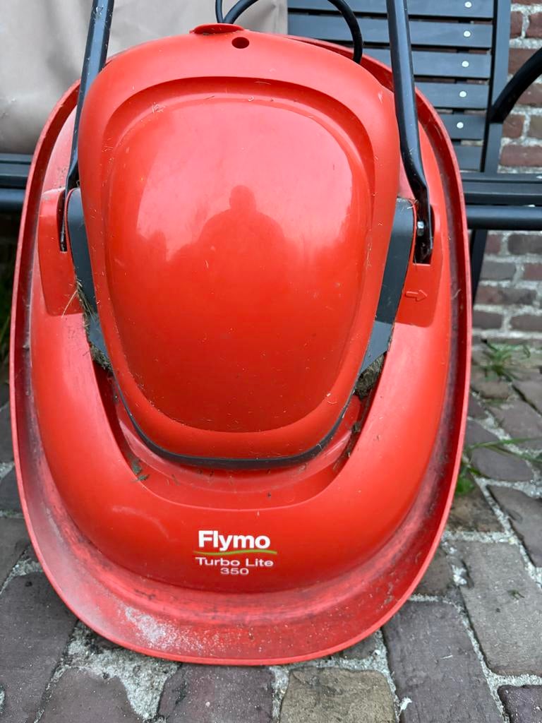 Flymo Turbo Lite 350 elektrische zweefmaaier, Tuin en Terras, Grasmaaiers, Ophalen, Gebruikt, Elektrische grasmaaier, 30 t/m 39 cm