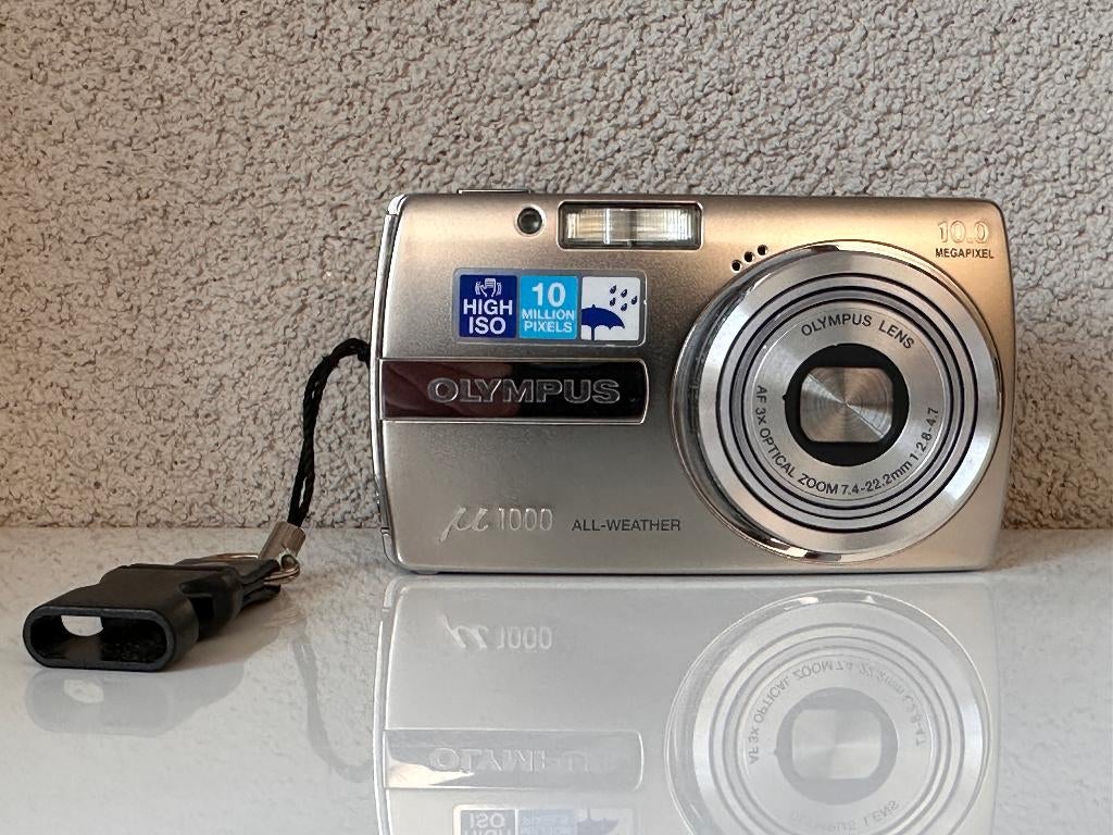 Zeer fraaie weerbestendige Olympus Mju 1000 met 10MP, Compact, 10 Megapixel, Ophalen of Verzenden, Zo goed als nieuw