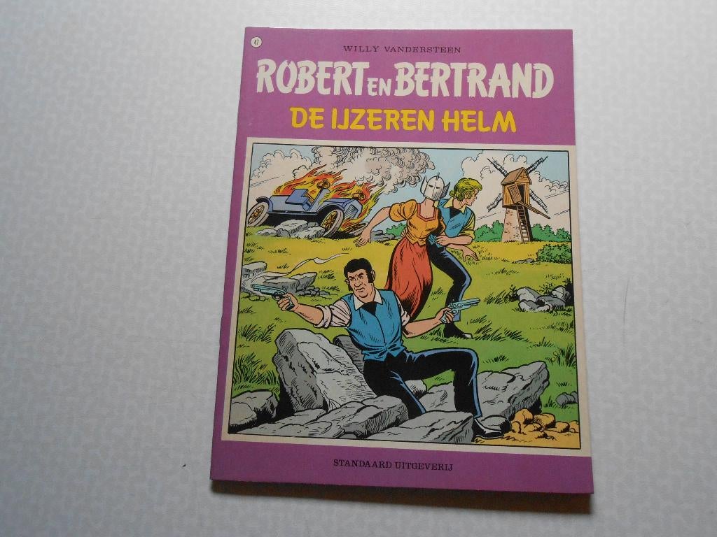 Robert en Bertrand 47 De ijzeren helm 1982 ste druk., Willy Vandersteen, Eén stripboek, Nieuw, Ophalen of Verzenden