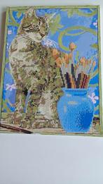 Schilderij met kat, Ophalen of Verzenden