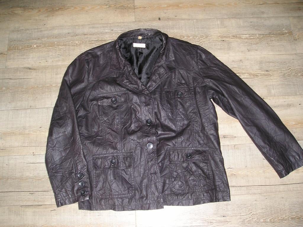 prachtig donkerbruin jasje Biaggini maat 48, Bruin, Maat 46/48 (XL) of groter, Zo goed als nieuw, Jasje