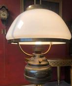 Retro American Coop 1850 hanglamp  elektrische olielamp, Ophalen of Verzenden, Gebruikt, Overige materialen, Minder dan 50 cm
