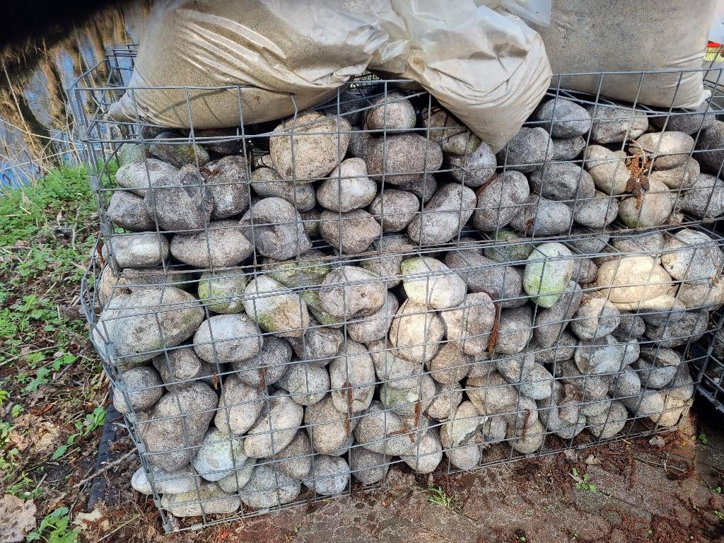 grote maaskeien, Tuin en Terras, Grind, Keien en Split, Ophalen, Gebruikt, Kei, Grijs