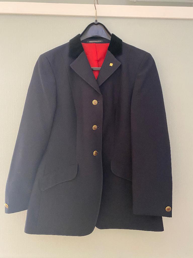 Eurostar donkerblauw wedstrijd jasje, Dieren en Toebehoren, Paardrijkleding, Ophalen, Dressuur, Zo goed als nieuw, Dames