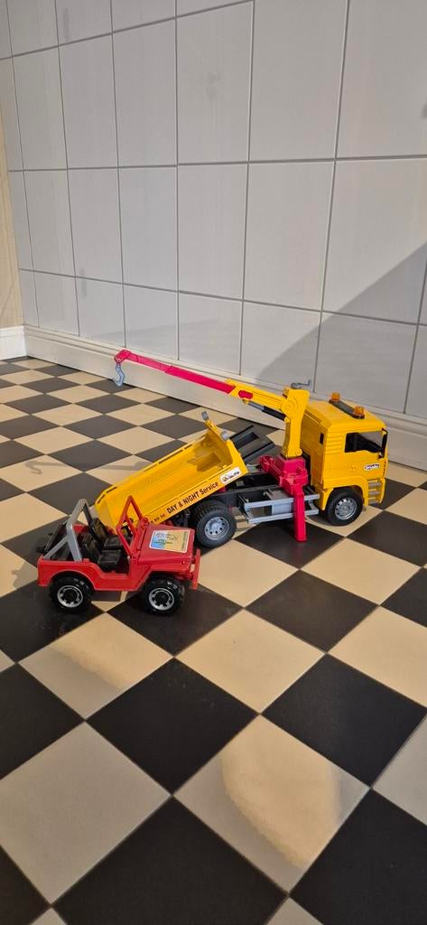 Bruder man TGA sleepauto, Ophalen