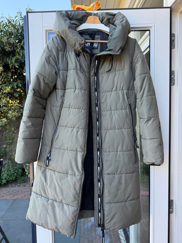 Lange winterjas Khujo maat medium, Ophalen, Gedragen, Maat 38/40 (M), Groen