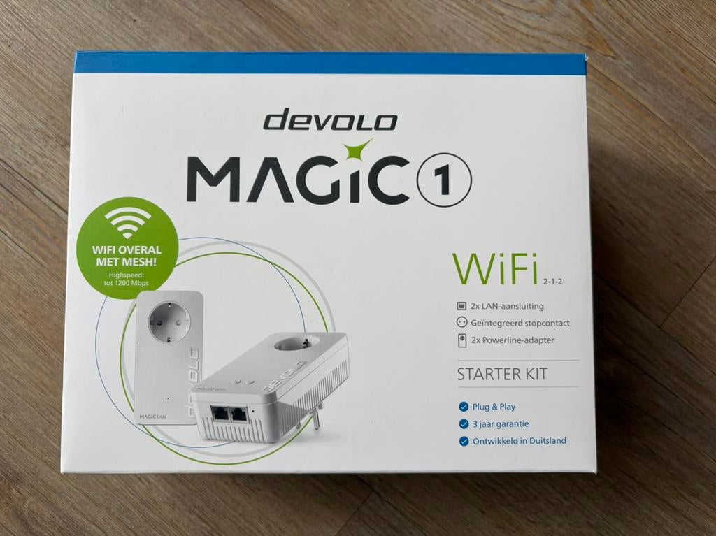 Devolo Magic 1 Wifi Powerline Adapter Starter Kit, Computers en Software, Powerlines, Ophalen of Verzenden, Zo goed als nieuw