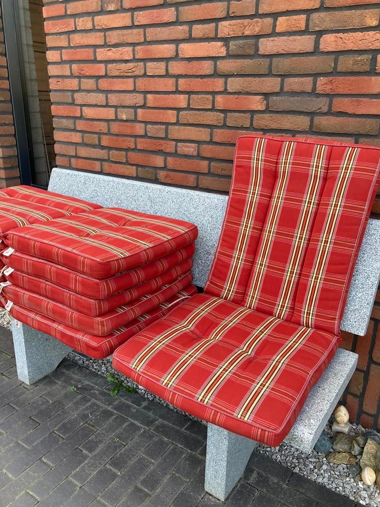 Tuinstoel Kussens 6 stuks., Ophalen, Gebruikt