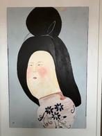 Chinees schilderij 75 x 115 cm Karin Braamhorst, Ophalen
