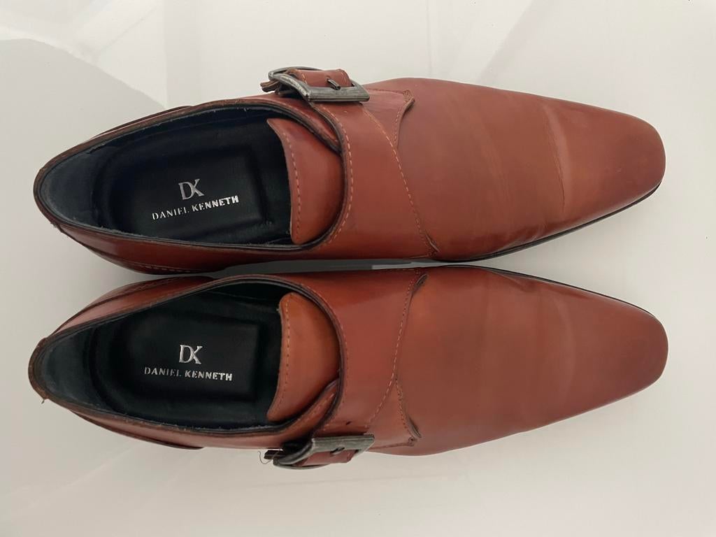 Nieuw - Daniel Kenneth bruine leren gespschoenen maat 42, Bruin, Nieuw, Ophalen of Verzenden, Gespschoenen