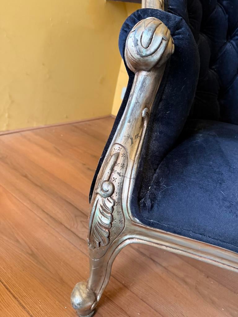 Antieke chaise longue, Huis en Inrichting, Ophalen of Verzenden, Gebruikt, Eenpersoons, Minder dan 150 cm