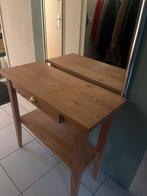 Houten Console Tafel met Lade en Plank, Gebruikt, 50 tot 100 cm, Ophalen of Verzenden, Grenenhout
