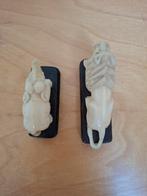 19de eeuws ivoor olifantje en leeuw., Antiek en Kunst, Ophalen of Verzenden