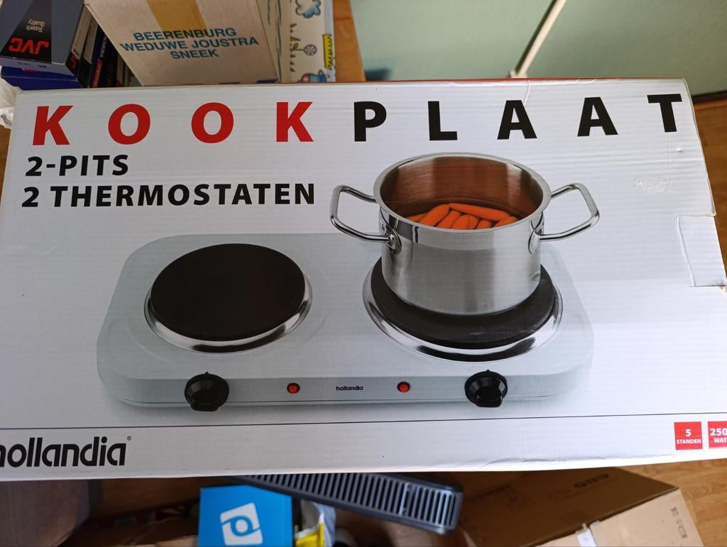 Kookplaat, Ophalen, 3 kookzones of minder, Zo goed als nieuw, Vrijstaand