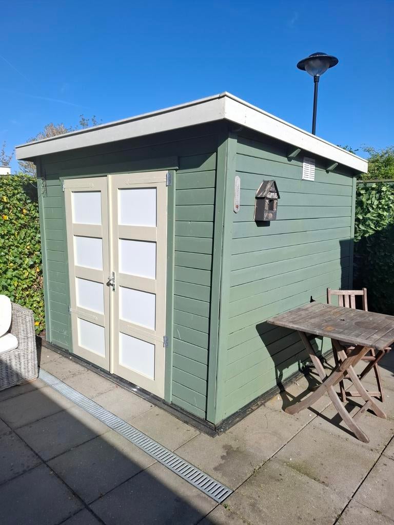 Schuurtje 2.55x2.53m - Zelf demonteren en ophalen, 250 tot 500 cm, Schuur, Ophalen of Verzenden, Zonder ramen