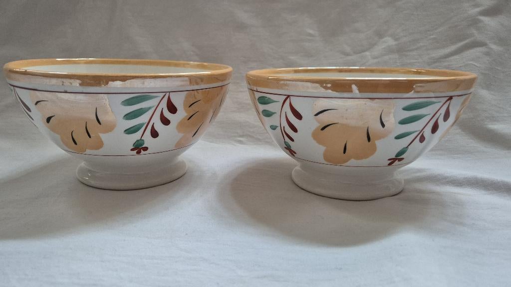 2 Bladluster kommen Petrus Regout, Antiek en Kunst, Ophalen of Verzenden