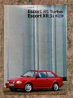 Folder brochure Ford Escort RS Turbo en de XR 3i Nederlands, Ophalen of Verzenden, Nieuw, Ford, Ford