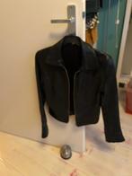 Damesjas mast 36 S zwart leer zgan, Ophalen of Verzenden, Zo goed als nieuw, Maat 36 (S), Zwart