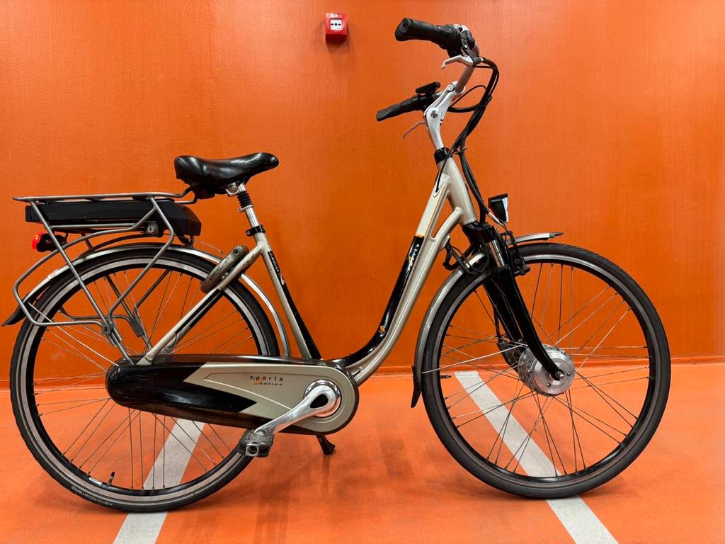 Sparta C3 (nieuwe accu) elektrische damesfiets /e-bike 48 cm, 2 zitjes, Sparta, Dubbele standaard, Zo goed als nieuw