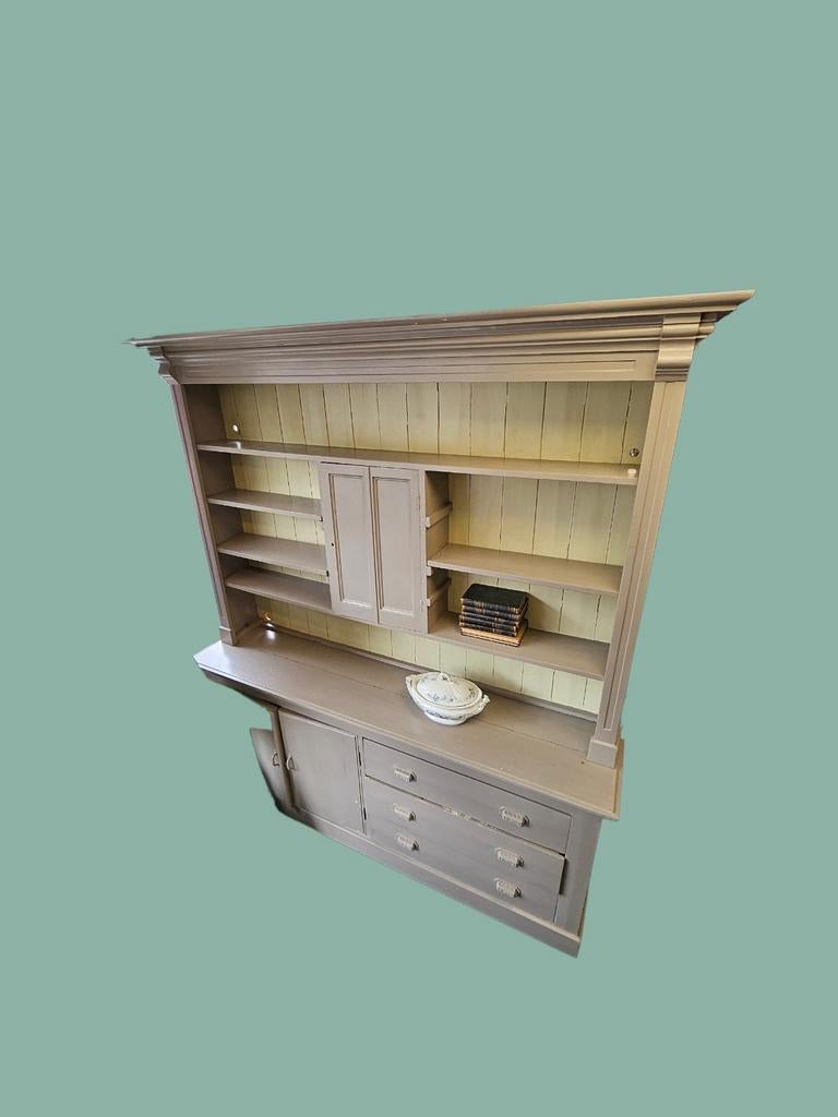 Grote landelijke buffetkast/dressoir met open schappen, Antiek en Kunst, Antiek | Overige Antiek, Ophalen