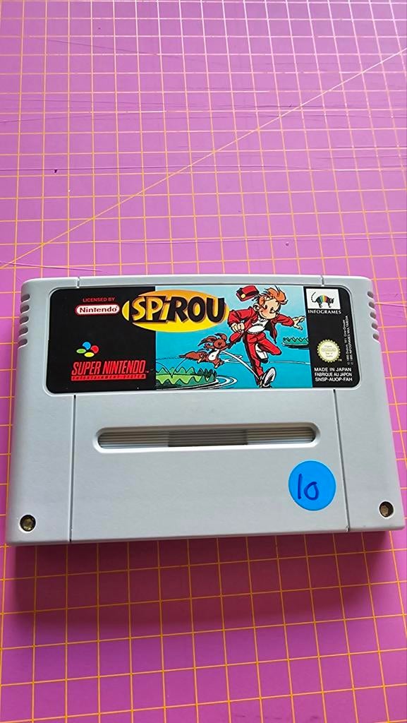 Spirou - Super Nintendo (SNES) Game Cartridge, Spelcomputers en Games, Games | Nintendo Super NES, Gebruikt, 1 speler, Ophalen of Verzenden