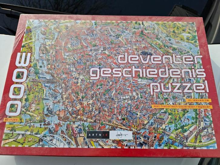 Deventer Geschiedenis Puzzel - Nieuw in Doos (3000 stukjes), Hobby en Vrije tijd, Denksport en Puzzels, Nieuw, Legpuzzel, Meer dan 1500 stukjes