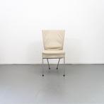 2x Montis Spica Stoel Crème/Wit Leder - RVS Frame, Niet ingevuld, Gebruikt, Wit, Niet ingevuld