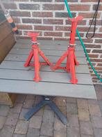 Twee rode assteunen 2T, Auto diversen, Krikken, Ophalen of Verzenden, Garagekrik