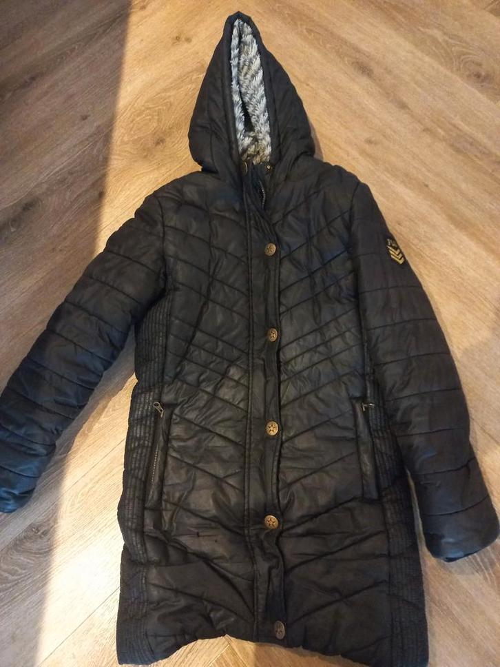 Like Flo winterjas zwart maat 152 met capuchon, Kinderen en Baby's, Kinderkleding | Maat 152, Gebruikt, Meisje, Jas, Ophalen of Verzenden