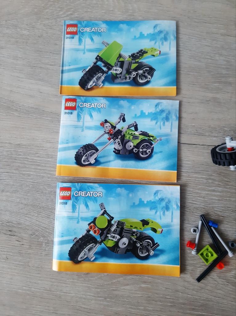 Lego Creator 31018 Motorfiets met instructieboekjes, Ophalen of Verzenden, Zo goed als nieuw, Complete set, Lego