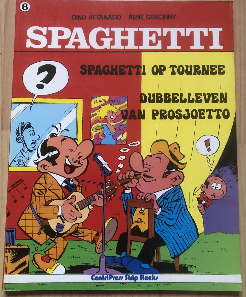 DINO ATTANASIO/RENE GOSCINNY - SPAGHETTI - SPAGHETTI OP TOUR, Boeken, Stripboeken, Eén stripboek, Ophalen of Verzenden, Zo goed als nieuw