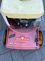 Wolf Garten auto-mobil grasmaaier, Ophalen, Cirkelmaaier, Gebruikt, Opvangbak