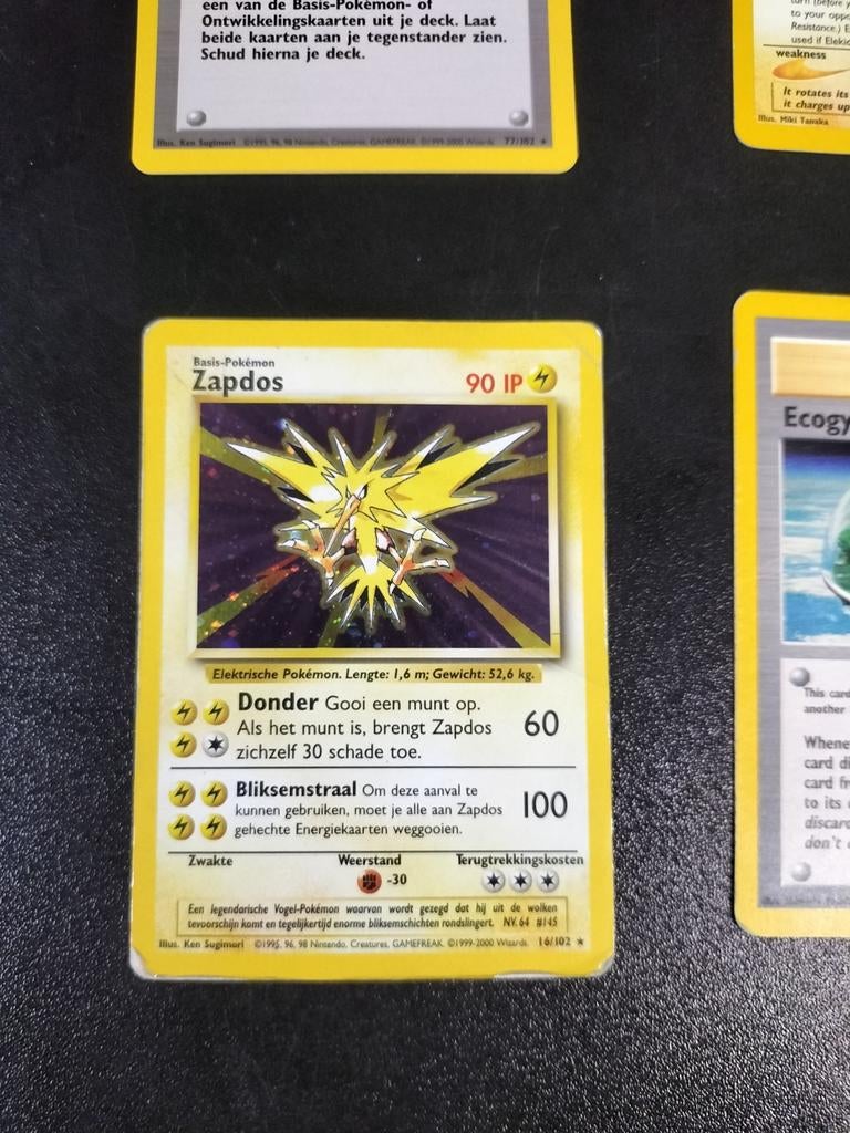 Zapdos Base, Ophalen of Verzenden, Losse kaart