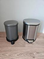 Pedaalemmer Prullenbak 2 Stuks, Huis en Inrichting, Met pedaal, Ophalen of Verzenden, Zo goed als nieuw, Minder dan 10 liter