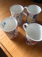 Set van 4 Alpine Chintz mokken - Roy Kirkham - Fine Bone Chi, Ophalen of Verzenden, Zo goed als nieuw, Overige stijlen, Kop(pen) en/of Schotel(s)