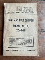 WO2 Amerikaans voorschrift Bazooka AT Handgranaat Rifle 1944, Verzamelen, Amerika, Ophalen of Verzenden, Boek of Tijdschrift