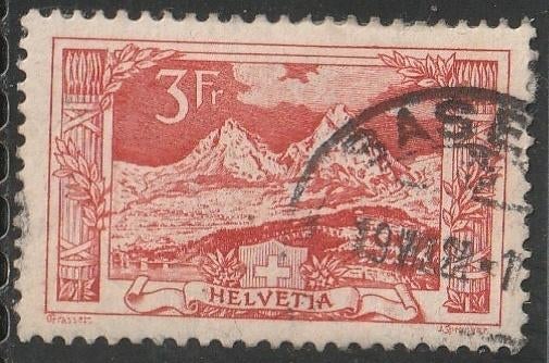Zwitserland 1918 142 Landschap, Gest, Ophalen of Verzenden, Gestempeld